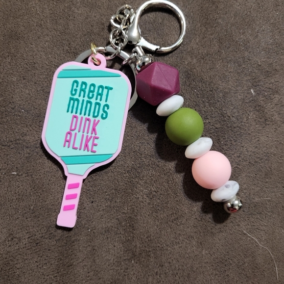 Colorful Keychain with Paddle and Beads - Picture 1 of 1